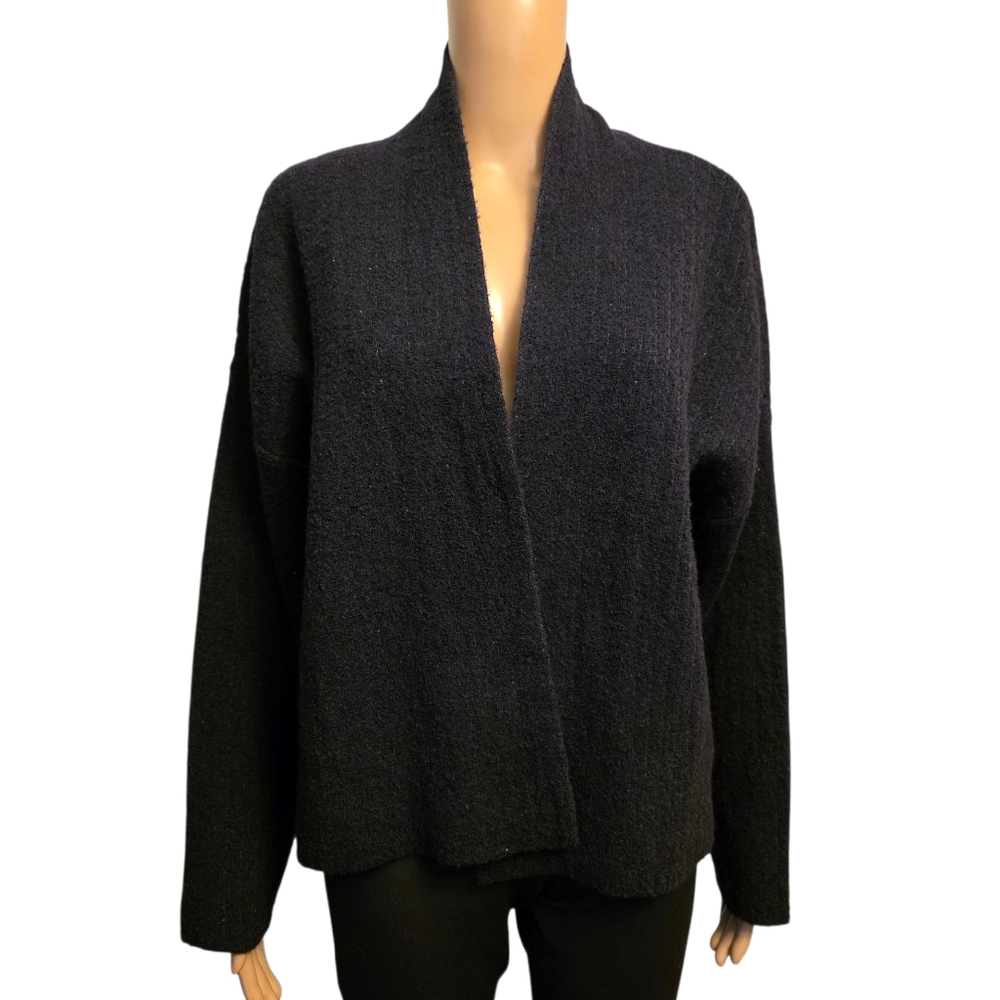 Vineyard Vines Women's Navy Blue Boxy Cardigan Sweater Size S